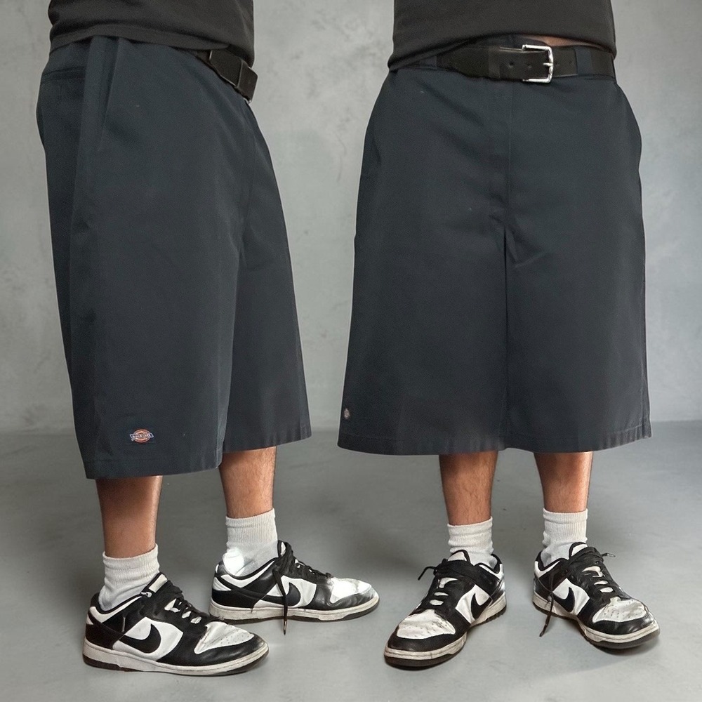 Dickies Navy Blue Work Shorts Baggy Skater Y2K 90s Vintage Size 40